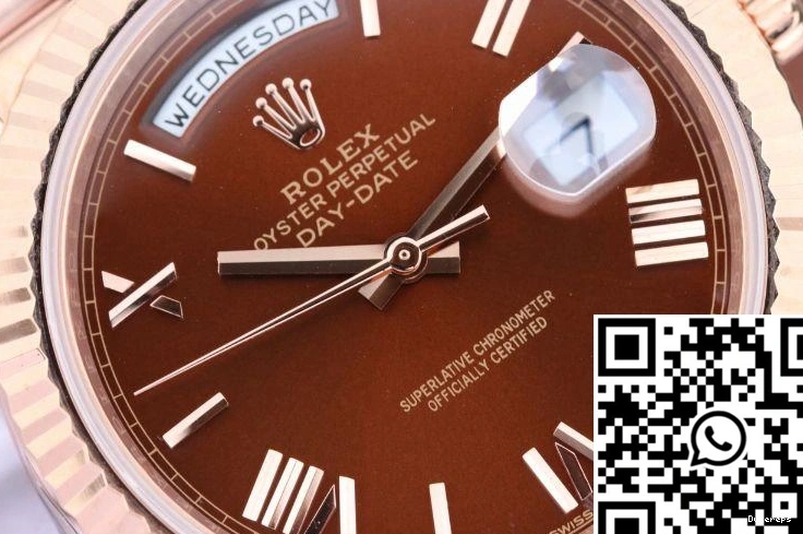 Factory Date Day Brown Rolex 40mm Dial 228235 EW 0501